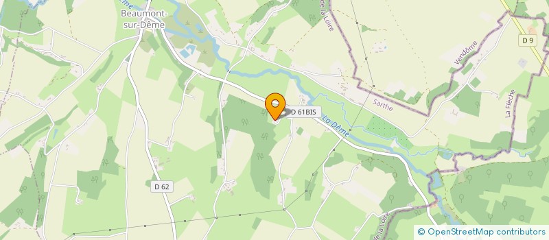 localisation de l'entreprise LA CHARTRE ASSOCIATION PONGISTE  LA CHARTRE-SUR-LE-LOIR