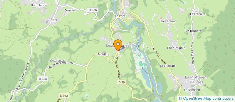 localisation de l'entreprise LA CHARTREUSE D'AILLON  AILLON-LE-JEUNE