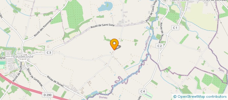 localisation de l'entreprise LA CHARTREUSE DE MURET  CAUDECOSTE