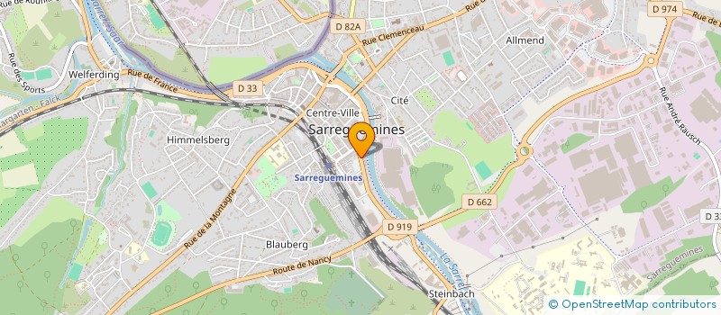 localisation de l'entreprise LA CHARUUE D'OR  SARREGUEMINES