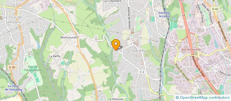 localisation de l'entreprise LA CHASSAGNE  MONTOISON