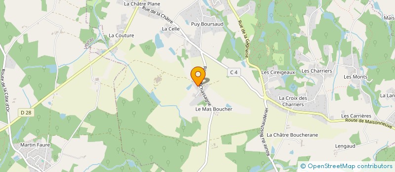 localisation de l'entreprise LA CHASSAGNE à SAINT-GENCE