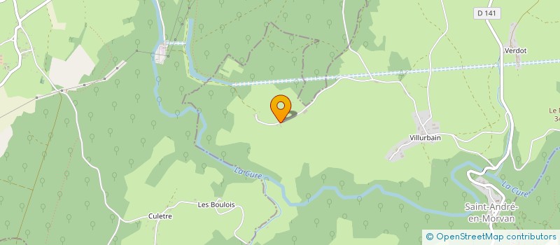 localisation de l'entreprise LA CHASSE AU TAPE AUTOUR à SAINT-ANDRE-EN-MORVAN