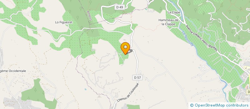 localisation de l'entreprise LA CHASSE AUX TRESORS à DRAGUIGNAN