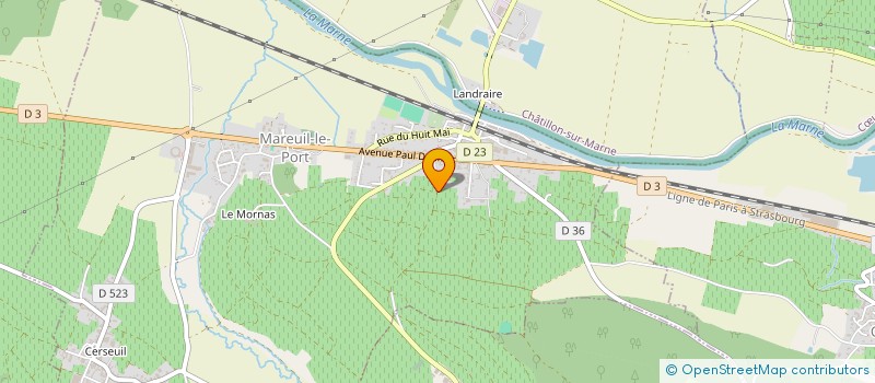 localisation de l'entreprise LA CHASSE DE BOURSAULT  MAREUIL-LE-PORT