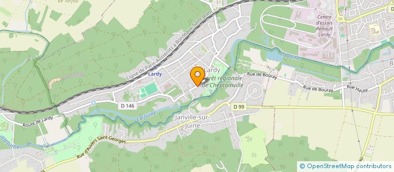 localisation de l'entreprise LA CHASSE O POUX à LARDY