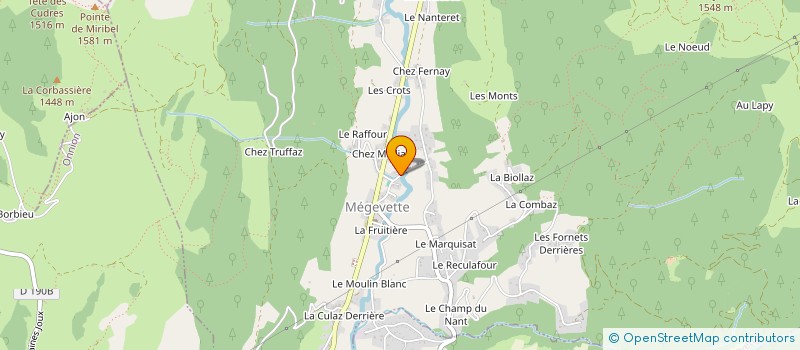 localisation de l'entreprise LA CHASSE POUR NOS CHIENS  MEGEVETTE