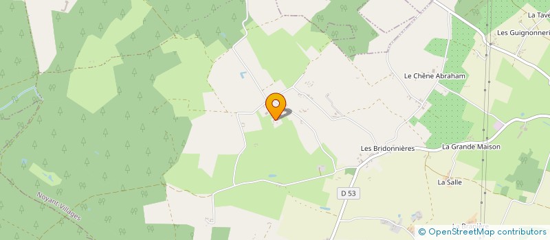 localisation de l'entreprise LA CHATAIGNE  NOYANT-VILLAGES
