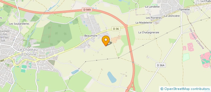 localisation de l'entreprise LA CHATAIGNERAIE à LES SABLES D'OLONNE