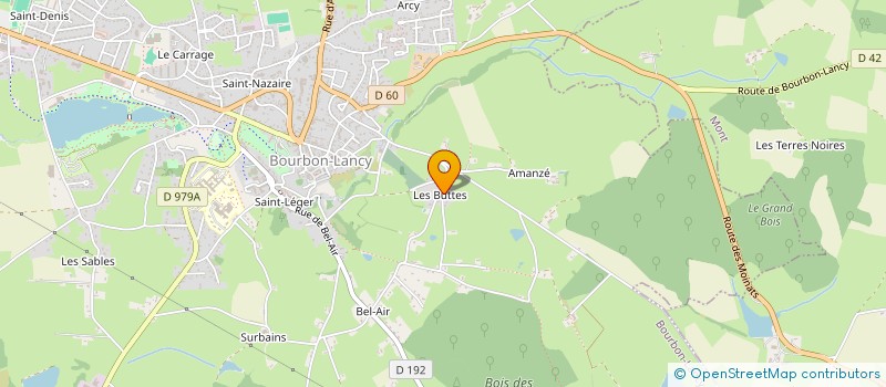 localisation de l'entreprise LA CHATAIGNERAIE à BOURBON LANCY