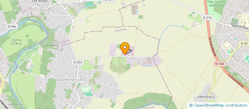 localisation de l'entreprise LA CHATAIGNERAIE  VARENNES-JARCY
