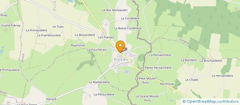 localisation de l'entreprise LA CHATAIGNERAIE  PRINCE