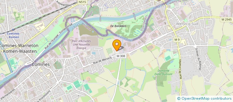 localisation de l'entreprise LA CHATAIGNERAIE à COMINES