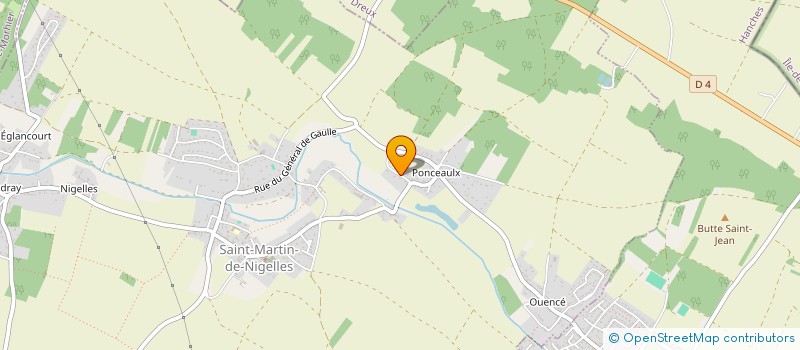 localisation de l'entreprise LA CHATAIGNERAIE à SAINT-MARTIN-DE-NIGELLES