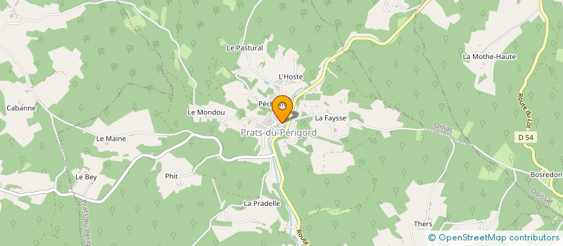 localisation de l'entreprise LA CHATAIGNERAIE à PRATS-DU-PERIGORD