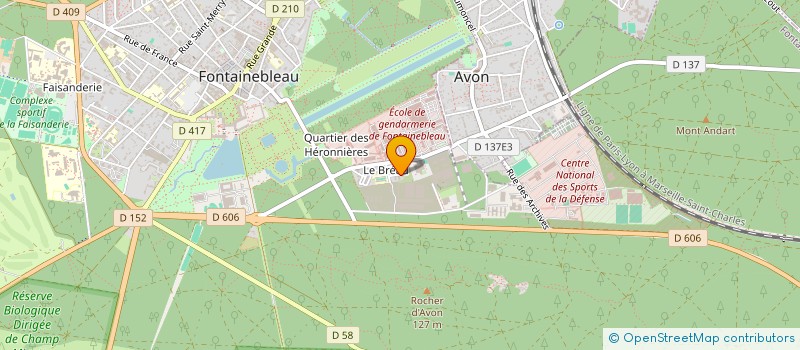 localisation de l'entreprise LA CHATELAINE à FONTAINEBLEAU