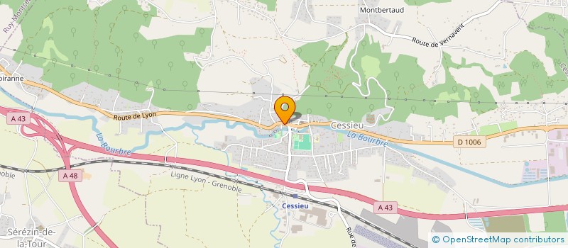 localisation de l'entreprise LA CHATELARDE  CESSIEU