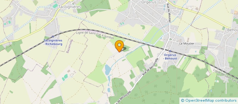 localisation de l'entreprise LA CHATELLERIE  ORGERUS