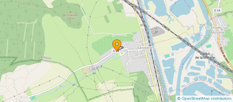 localisation de l'entreprise LA CHATIGNIERE  VANDIERES