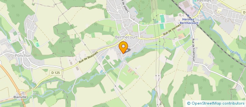 localisation de l'entreprise LA CHATONNERIE  BERTHECOURT