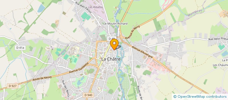 localisation de l'entreprise LA CHATRE ACTION à LA CHATRE
