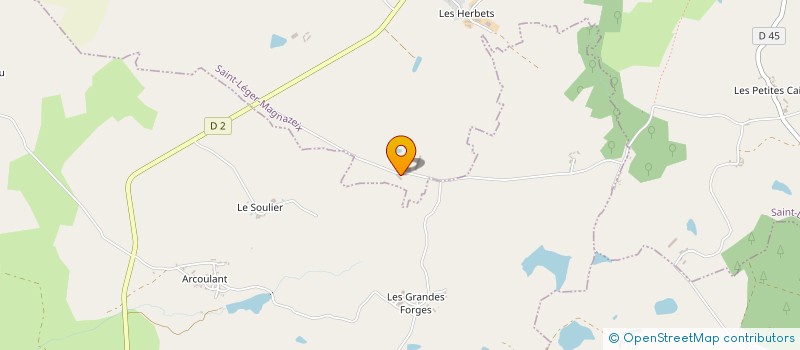 localisation de l'entreprise LA CHATRE AGRICOLE à SAINT-LEGER-MAGNAZEIX