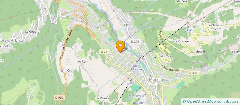 localisation de l'entreprise LA CHAUDANNE à MORZINE