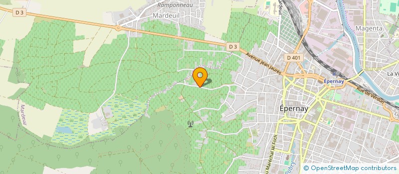 localisation de l'entreprise LA CHAUDE RUELLE à EPERNAY