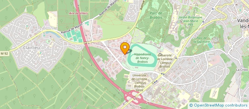 localisation de l'entreprise LA CHAUDEAU  VANDUVRE-LES-NANCY