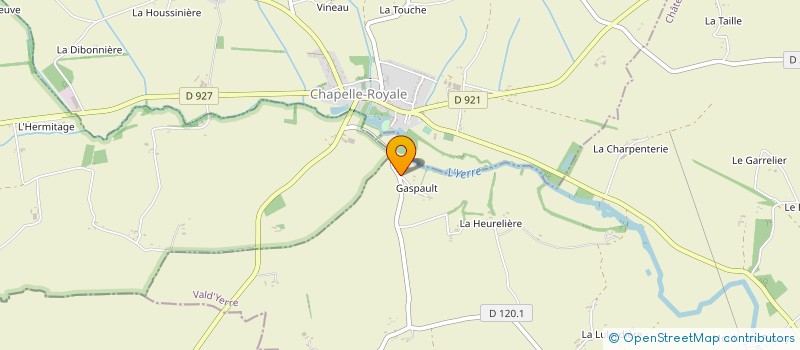 localisation de l'entreprise LA CHAUDINERIE à VALD'YERRE
