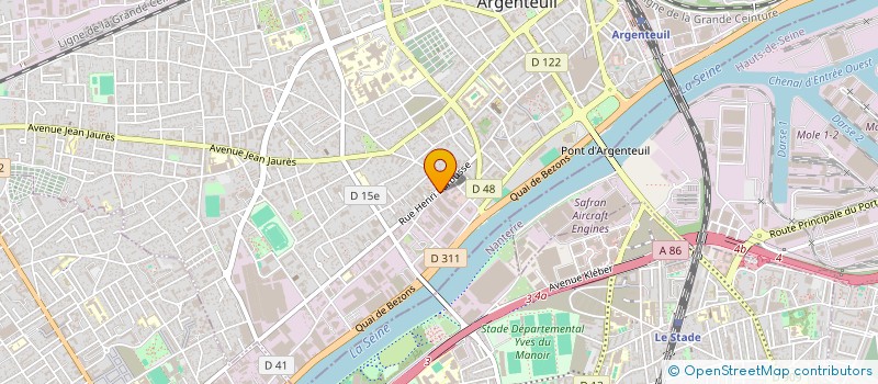 localisation de l'entreprise LA CHAUDRONNERIE APPLIQUEE à ARGENTEUIL