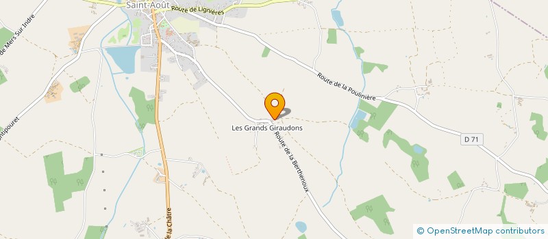 localisation de l'entreprise LA CHAUDRONNERIE DE L'INDRE  SAINT-AOUT