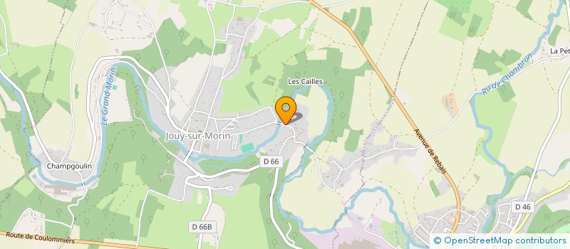 localisation de l'entreprise LA CHAUDRONNERIE DU MORIN à JOUY-SUR-MORIN