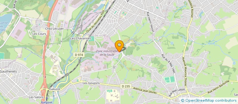 localisation de l'entreprise LA CHAUDRONNERIE GENERALE R&D à SAINT-VALLIER