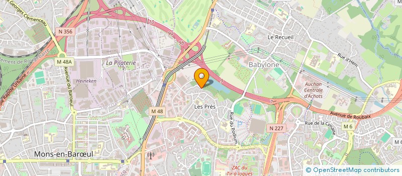 localisation de l'entreprise LA CHAUFFERIE DE LA PLAINE à VILLENEUVE-D'ASCQ