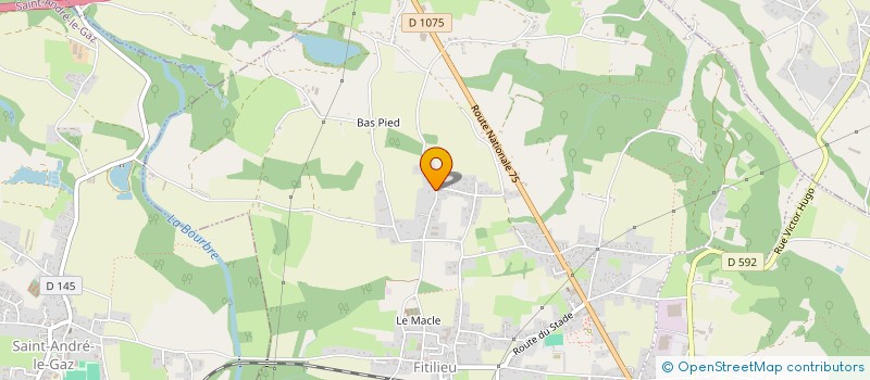 localisation de l'entreprise LA CHAUMARDIERE  LES ABRETS-EN-DAUPHINE