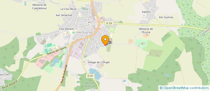localisation de l'entreprise LA CHAUME à HERBIGNAC