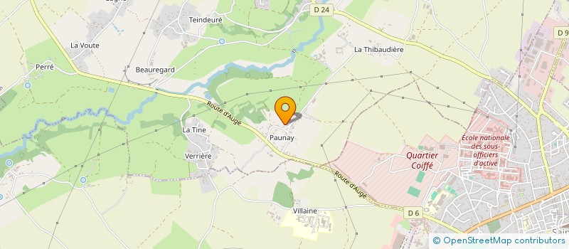 localisation de l'entreprise LA CHAUME à SAIVRES