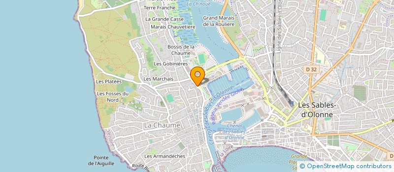 localisation de l'entreprise LA CHAUME  LES SABLES-D'OLONNE