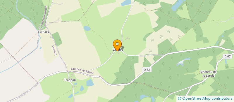 localisation de l'entreprise LA CHAUME DE LA FOYE  SAULZAIS-LE-POTIER