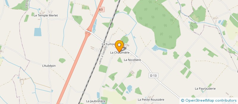 localisation de l'entreprise LA CHAUMIERE à SAINT-DENIS-LA-CHEVASSE