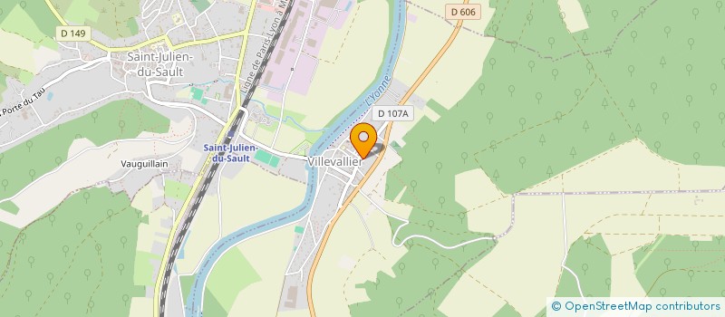 localisation de l'entreprise LA CHAUMIERE  VILLEVALLIER