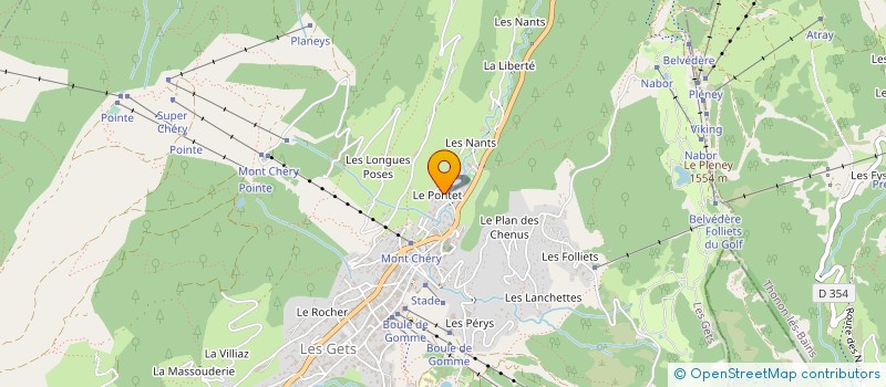 localisation de l'entreprise LA CHAUMIERE à LES GETS