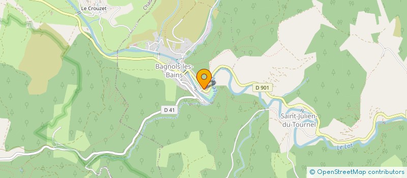 localisation de l'entreprise LA CHAUMIERE  MONT LOZERE ET GOULET