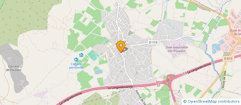 localisation de l'entreprise LA CHAUMIERE  POUSSAN