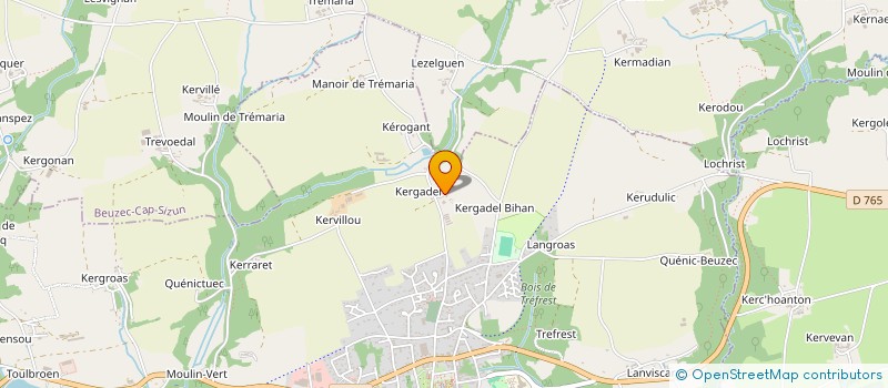 localisation de l'entreprise LA CHAUMIERE  PONT CROIX