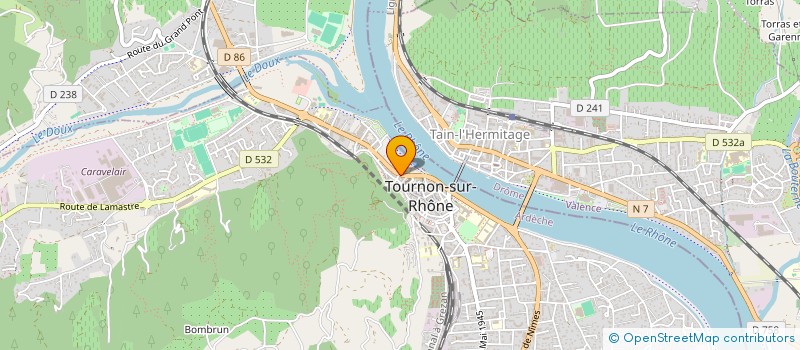 localisation de l'entreprise LA CHAUMIERE à TOURNON-SUR-RHONE