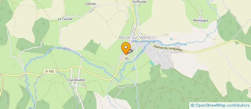 localisation de l'entreprise LA CHAUMIERE à MURAT-SUR-VEBRE