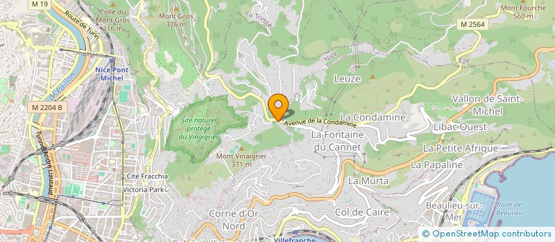 localisation de l'entreprise LA CHAUMIERE à NICE