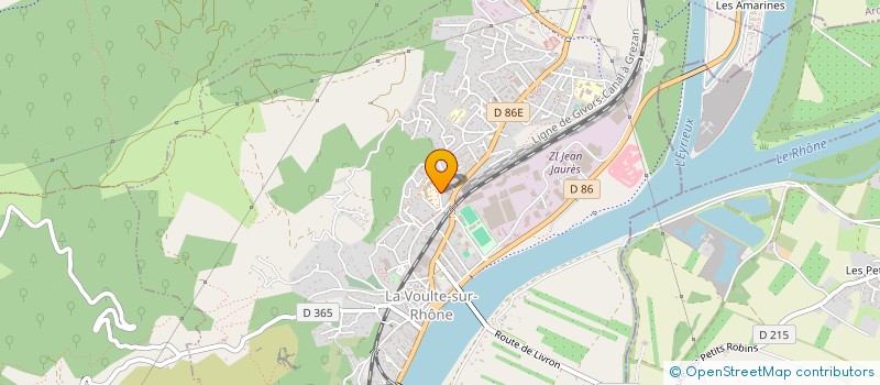 localisation de l'entreprise LA CHAUMIERE  LA VOULTE-SUR-RHONE